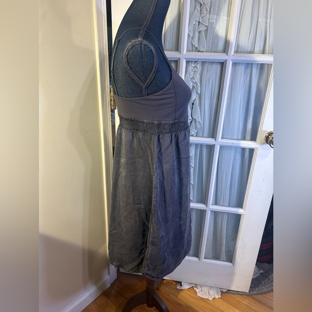 Lululemon babydoll black / grey soft sundress dress tank strap 10 - Picture 2 of 11